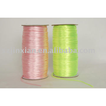 Chinese knot cord,colorful silk cord